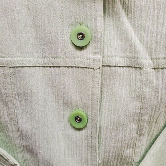 Allison Daley Petite Apple Green ladies top in size 12P - Picture 4 of 6